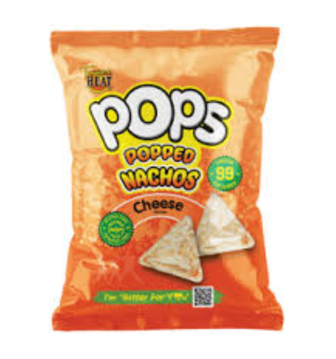 POPS POPPED NACHO CHEESE 22G